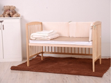 T3H全婴儿床6档可调可大床拼接尿布台儿童BB实木送床垫+