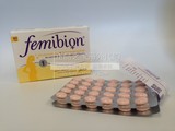 德国原装 孕妇叶酸及维生素Femibion 1阶段800 30粒 1月量
