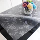 pvc桌布防水防油软质玻璃塑料桌垫免洗茶几垫透明磨砂台布水1.5mm
