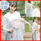 古装改良版服装襦裙汉服日常女装夏天中国风元素连衣裙子演出套装