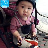 婴儿衣服春秋季韩版背带裤男女儿童宝宝春装0-123岁卡通背带裤