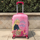 正品儿童拉杆箱行李箱旅行登机箱包20寸万向轮芭比公主女可爱拖箱