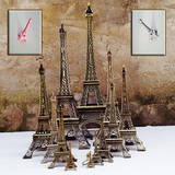 埃菲尔铁塔金属摆件法国巴黎著名建筑模型 家居装饰摄影婚庆道具