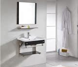 卫生间洗脸盆浴室柜组合 阳台不锈钢支架 陶瓷台盆洗手池洗面盆