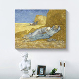 梵高 午歇 欧式古典人物风景油画抽象装饰画印象派挂画壁画无框画
