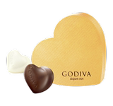 香港代购 godiva歌帝梵巧克力金装心形礼盒结婚喜糖2颗装50盒起定