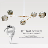 意大利Lindsey后现代简约创意个性客厅餐厅玻璃灯罩吊灯艺术灯具