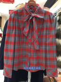PRICH 女装 专柜正品特价代购 13 格纹纯棉 收腰衬衫 PRYC34T02M
