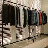 拉奥孔 铁艺服装架服装店衣架展示架婚纱架女衣服落地挂衣中岛架