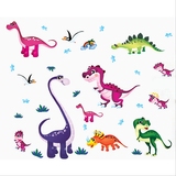 包邮三代卡通墙贴儿童房男孩房间背景装饰游乐场动物恐龙世界贴纸