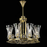 意大利水晶灯 客厅餐厅卧室欧式纯铜水晶杯灯饰 高档美式水晶吊灯