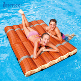 正品INTEX水上充气浮排浮床冲浪躺椅漂流游泳圈坐骑成人加厚双人