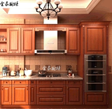 上海整体橱柜厨房厨柜定制石英石台面实木门板欧式风格不锈钢台面