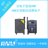 HNM 808D 手拉式低音炮 广场舞音响户外大功率10寸可插卡U盘充电
