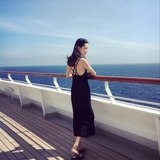 泰国度假吊带背心长裙露背性感沙滩裙夏海岛海边黑色显瘦连衣裙夏