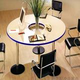 商务办公家具新品会议桌钢架圆形简约现代洽谈桌会客桌小型培训桌