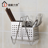 304不锈钢筷筒沥水挂式筷子笼筷盒双筒筷架筷笼筷子筒厨房餐具