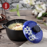 新品道福砂锅炖锅陶瓷明火煲汤锅 耐高温电木盖子陶瓷锅煲汤砂锅