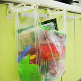 日本KM正品 橱柜门后垃圾袋架折叠垃圾架手提袋塑料袋袋变垃圾桶
