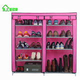 简易鞋柜储物柜经济型组装客厅防尘双排简约现代可放靴子的鞋柜子