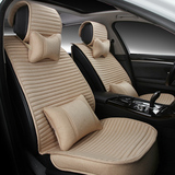 2014款丰田新卡罗拉RAV4新威驰14威驰专用免捆绑汽车坐垫亚麻座套