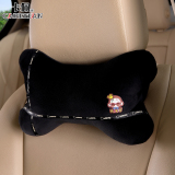 皇冠猴汽车头枕护颈枕夏季卡通车用骨头枕腰靠枕枕头单个内饰用品