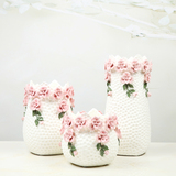白色欧式陶瓷花瓶客厅摆件家居装饰婚庆礼品插花器礼物创意