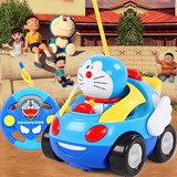 哆啦A梦遥控车玩具 卡通遥控汽车儿童遥控玩具车无线电动音乐玩具