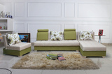 宜家小户型实木抽屉收纳多功能可折叠储物沙发床布艺组合转角沙发