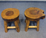原生态圆面凳子 实木木墩凳子原木儿童凳子 茶几配套矮凳个性定做