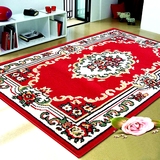 地毯客厅地毯卧室茶几沙发玄关简约欧式红色地毯月之吻威尔顿机织