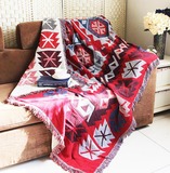 外贸加厚复古沙发巾棉线毯沙发毯民族风沙发套沙发罩布艺盖毯地毯