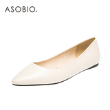 ASOBIO 春季女式 优雅百搭压纹尖头平跟单鞋 4432812607