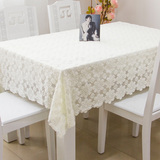 柜镂空欧式蕾丝桌布长方形圆桌正方形台布茶几布艺客厅餐桌布床头