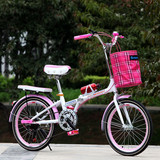 新款折叠自行车20寸女式学生车超轻6速变速车成人自行车大小包邮