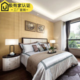 新中式实木床后现简欧新古典1.8酒店别墅定制样板房家具