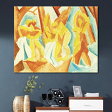 毕加索抽象印象派油画客厅横幅静物无框画壁画装饰画色彩油画壁画