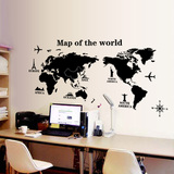 墙贴纸 世界地图多款 墙纸贴墙贴画客厅温馨卧室贴花 墙壁贴纸