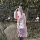 加厚宽松型成人雨衣 一次性雨披 外出旅行长款带帽按扣防水雨具