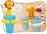 韩国代购儿童家居正品宝宝可爱小动物卡通迷你吸附刷牙漱口杯