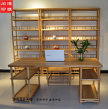 新中式书桌老榆木免漆环保禅意家具画案桌茶桌书房桌写字台书桌