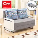 CW 沙发床双人 折叠沙发床1.5米1.8米1.2米 现代简约可拆洗布艺