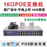16口POE交换机 千兆POE交换机 无线AP机架式POE 标准48VPOE POE16