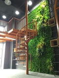 仿真植物背景墙草坪绿化墙体地毯草皮假叶子挂墙绿植工程装饰绿色