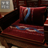 新款罗汉床垫子新中式古典红木沙发坐垫圈椅餐椅垫靠垫仿古靠背