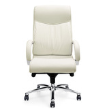 现代老板椅办公真皮转椅电脑椅高靠背家用时尚简约白色班椅办公椅