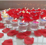 包邮红色蜡烛浪漫圆形7g生日表白50个蜡烛+50个蜡烛杯+100片花瓣