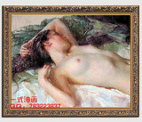 一式正品欧式纯手绘西方裸体美女人体艺术装饰卧室书房美挂式油画