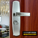 顶御304不锈钢面板门锁大门锁防盗锁入户把手门锁超B级空转锁芯