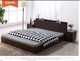 韩式日式板式床实木床颗粒板榻榻米1.5米1.8米床单人床双人床